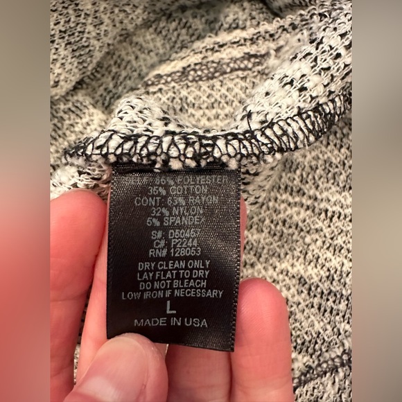 Potter’s Pot Asymmetrical Drop Waist Dress Size L Sleeveless Boucle Tweed - Picture 9 of 9